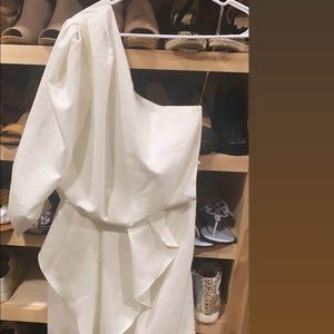 White one shoulder dress